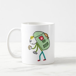 Rucksack-Reisender Kaffeetasse