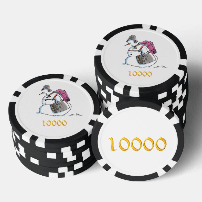 Rucksack Snowman Black Gd 1000 Stripe Poker Chip (Stapel)