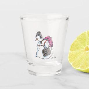 Rucksack Snowman Klarglas Schnapsglas