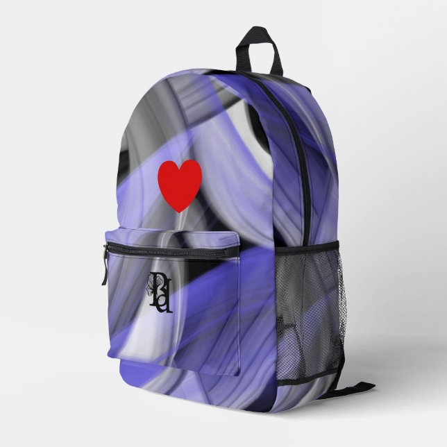 Rucksack Trend Abstrakt Lavendel Violet (Rückseitige Ecke Rechts)