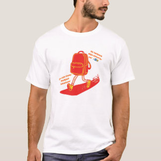 Rucksack überspringt Schulabenteuer T-Shirt