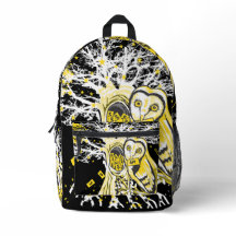 Rucksack – Urban Tree Owl & Wealth Surreal Pop-Art