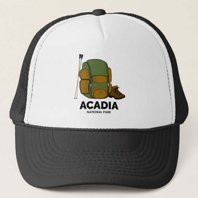 Rucksack zum Acadia Nationalpark Truckerkappe (Vorderseite)