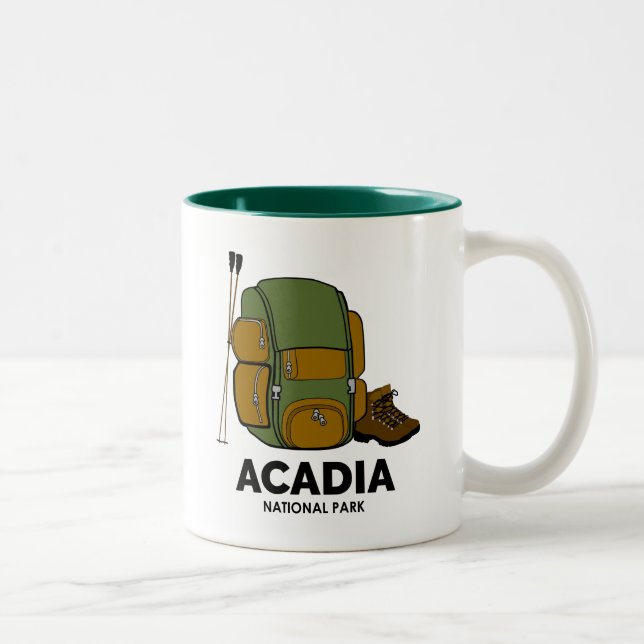 Rucksack zum Acadia Nationalpark Zweifarbige Tasse (Rechts)