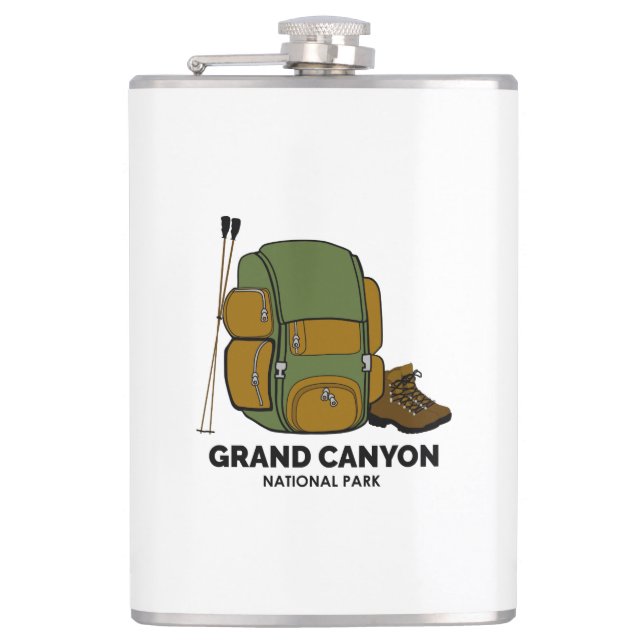 Rucksack zum Grand Canyon Nationalpark Flachmann (Vorderseite)