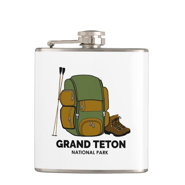 Rucksack zum Grand Teton Nationalpark Flachmann (Vorderseite)