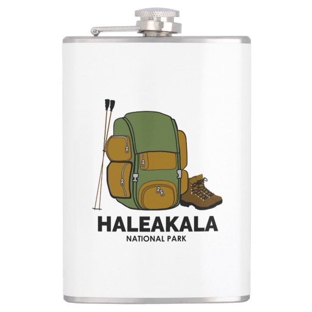 Rucksack zum Haleakala Nationalpark Flachmann (Vorderseite)