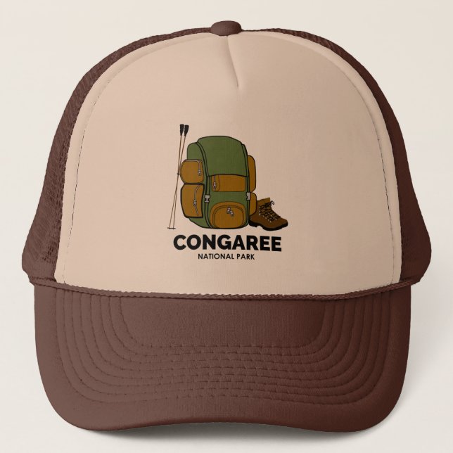 Rucksack zum Nationalpark Congaree Truckerkappe (Vorderseite)