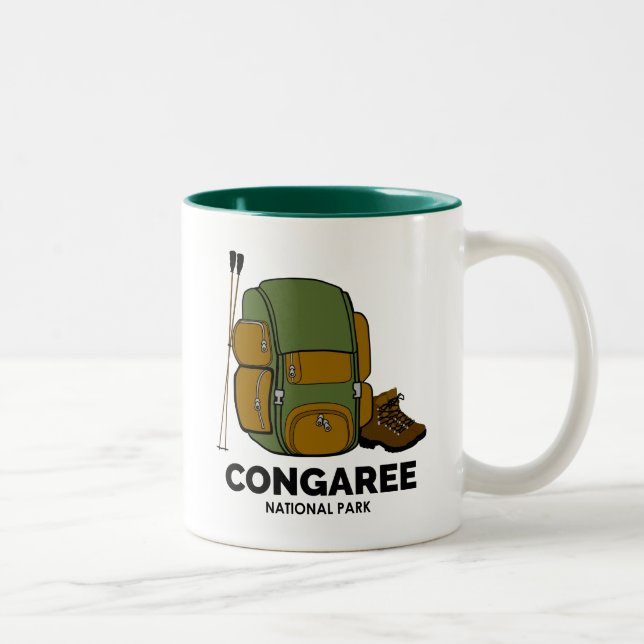 Rucksack zum Nationalpark Congaree Zweifarbige Tasse (Rechts)
