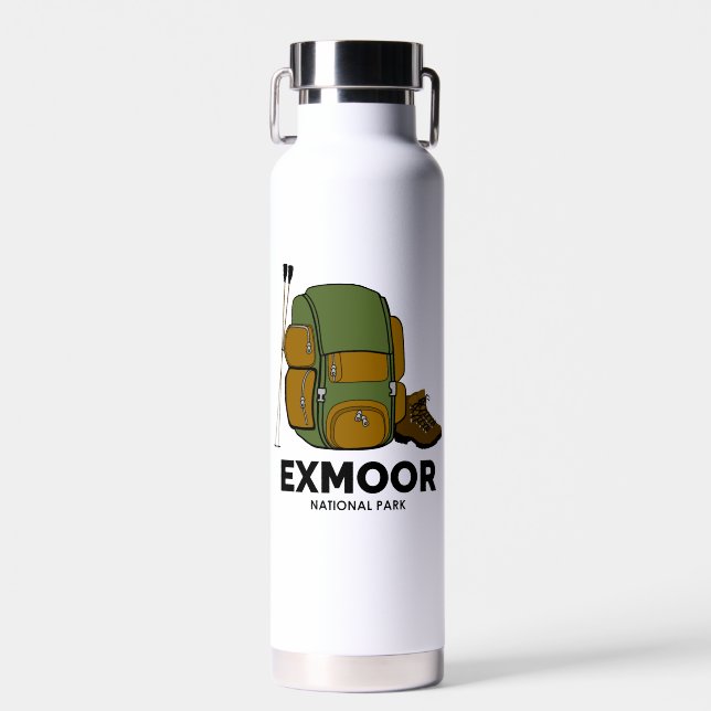 Rucksack zum Nationalpark Exmoor Trinkflasche (Vorne)