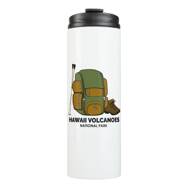 Rucksack zum Nationalpark Hawaii Thermosbecher (Vorderseite)