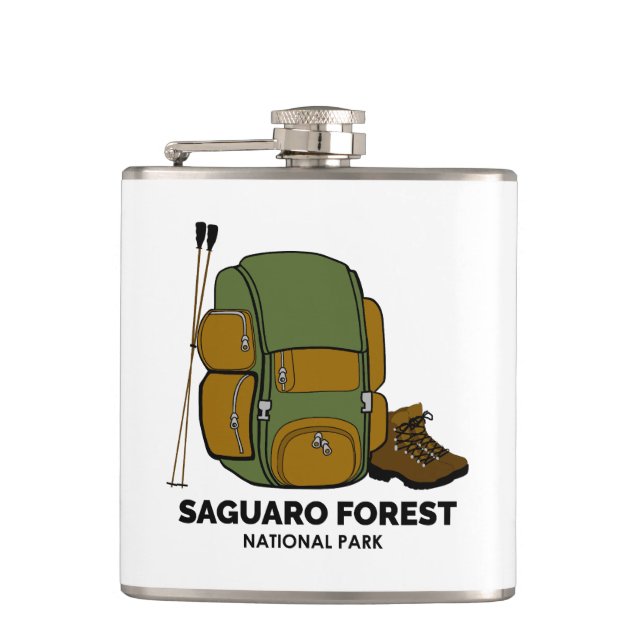 Rucksack zum Saguaro Forest National Park Flachmann (Vorderseite)