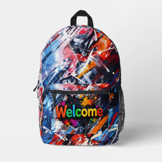 Rucksäcke Kinder Aquarell zurück zur Schule Modern