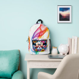 Rucksäcke Kinder Aquarell zurück zur Schule Modern