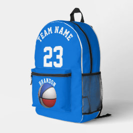 Rucksäcke Kinder Basketball-Sportschule blau