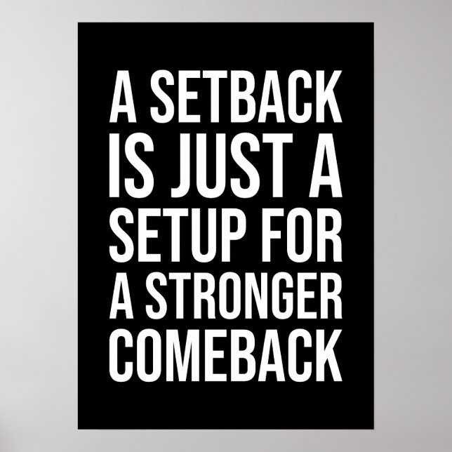 Rückschlag im Vergleich zur Comeback - Erfolg Moti Poster (Vorne)