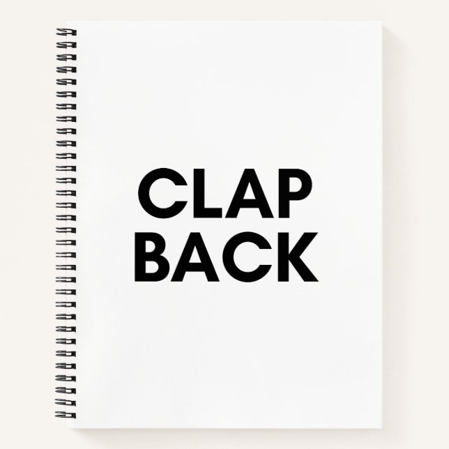 Rückschlag Notizbuch (Vorderseite)