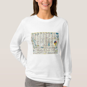Rückseite-American Airlines-Systemskarte T-Shirt