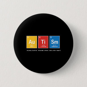 Rückseite Autismuserkennung Periodensystem ASD Fra Button