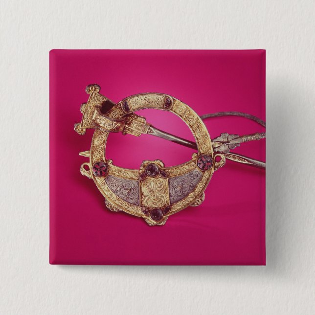 Rückseite der Tara-Brosche Button (Vorderseite)