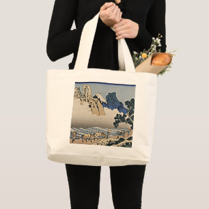 Rückseite des Fuji-Berges vom Minobu-Fluss Hokusai Jumbo Stoffbeutel