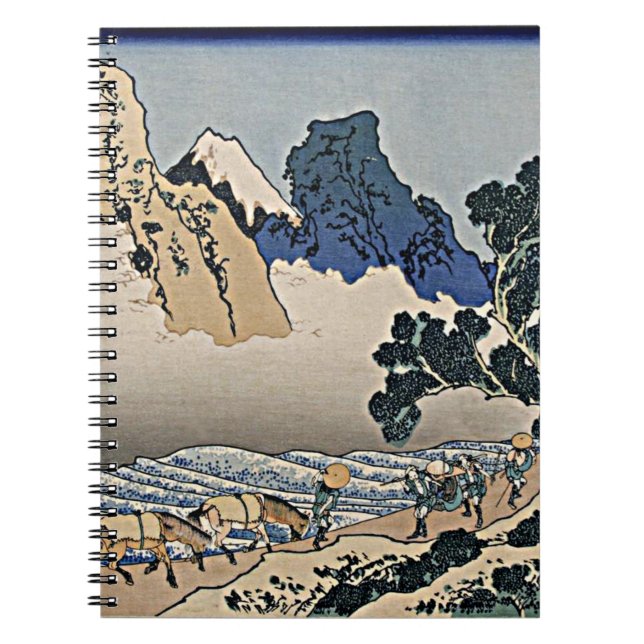 Rückseite des Fuji-Berges vom Minobu-Fluss Hokusai Notizblock (Vorderseite)