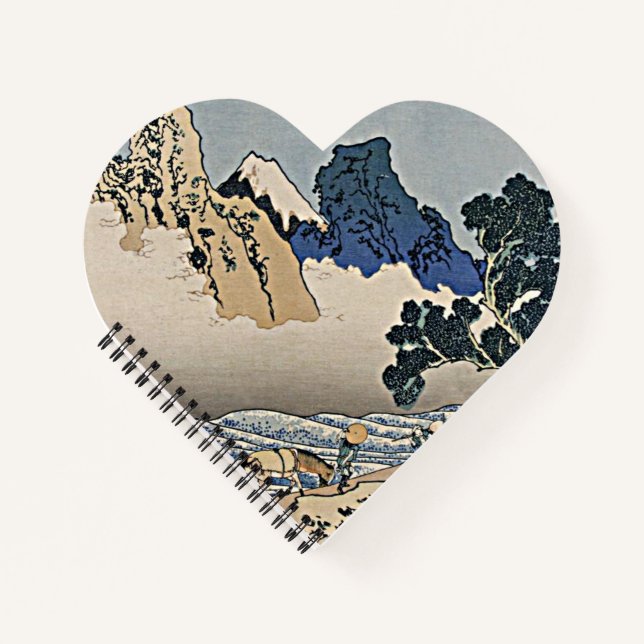 Rückseite des Fuji-Berges vom Minobu-Fluss Hokusai Notizbuch (Vorderseite)