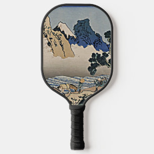 Rückseite des Fuji-Berges vom Minobu-Fluss Hokusai Pickleball Schläger