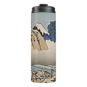 Rückseite des Fuji-Berges vom Minobu-Fluss Hokusai Thermosbecher