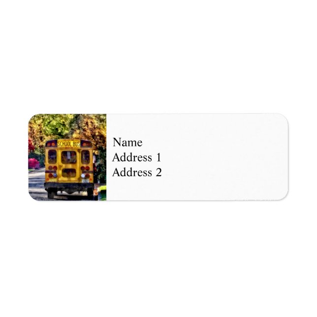 Rückseite des Schulbusses (Vorne)