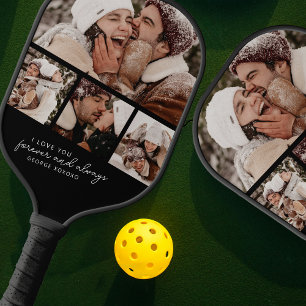 Rückseite Foto-Streifen Collage Pickleball Schläger