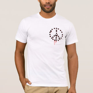 Rückseite: Frieden kann nicht durch Gewalt erzielt T-Shirt