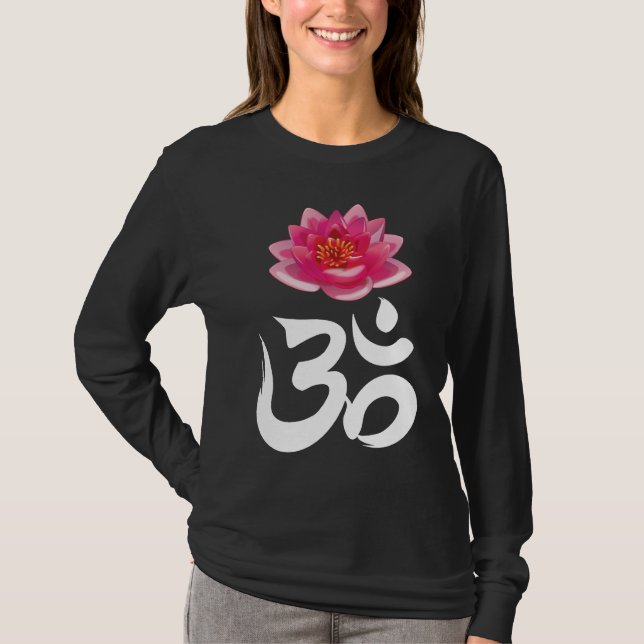 Rückseite OMs Lotus T-Shirt (Vorderseite)
