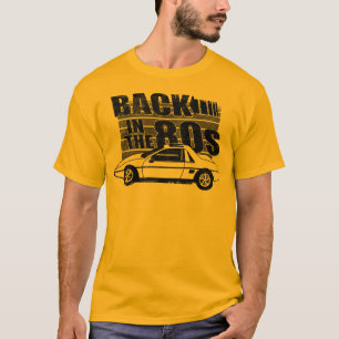 Rückseite Pontiacs Fiero im 80er Grafik-T - Shirt
