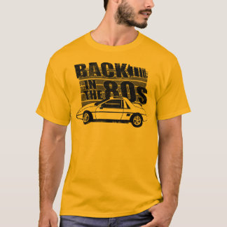 Rückseite Pontiacs Fiero im 80er Grafik-T - Shirt