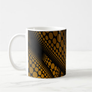 Rückseite und gelbes Muster Kaffeetasse