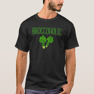Rückseitendruck Brokkoli-Veganer-Fleischlos und Br T-Shirt