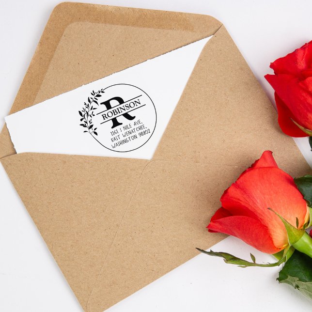 Rücksendeadresse der benutzerdefinierten Familie m Gummistempel (Von Creator hochgeladen)