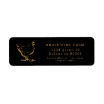 Rücksendeadresse der Bio Hühnerfarm