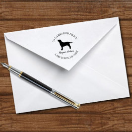 Rücksendeadresse der Labrador Kontur Permastempel