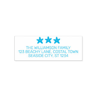 Rücksendeadresse der Strandküste Permastempel