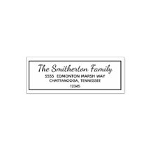Rücksendeadresse der Typografie-Familie
