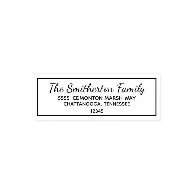 Rücksendeadresse der Typografie-Familie Permastempel (Design)