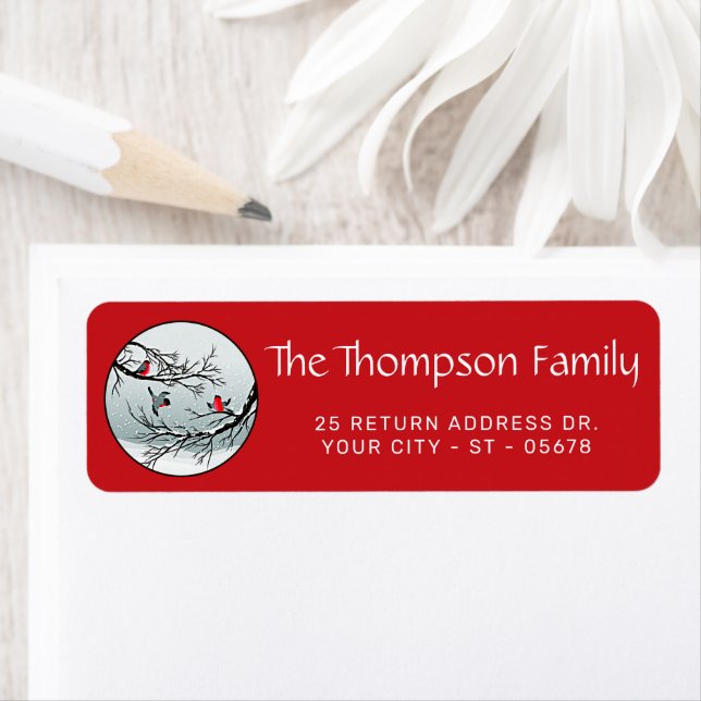 Rücksendeadresse der Vogelschneelandschaft nach Ma (Insitu)