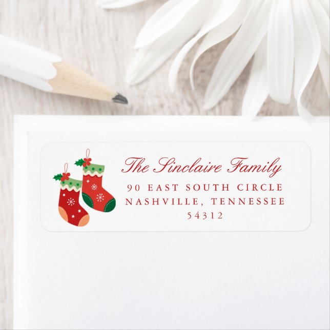 Rücksendeadresse der WeihnachtsStrümpfe (Insitu)