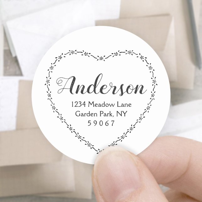 Rücksendeadresse des Blumenkohls Runder Aufkleber (Von Creator hochgeladen)