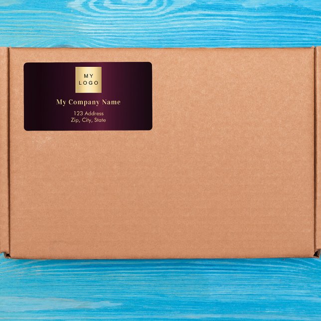 Rücksendeadresse des Burgund-Firmenlogos (Von Creator hochgeladen)