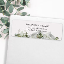 Rücksendeadresse des grünen Waldes