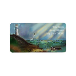 Rücksendeadresse des Leuchtturms Adressaufkleber