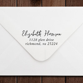 Rücksendeadresse des Unterschriftnamens Permastempel